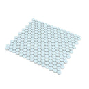 Cyan Blue 12x12 Matte Penny Round Porcelain Mosaic Tile (10 pack, 9.87 sq ft/case)