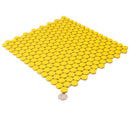 Yellow 12x12 Glossy Penny Round Porcelain Mosaic Tile (10 pack, 9.87 sq ft/case)