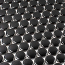 Black 12x12 Glossy Penny Round Porcelain Mosaic Tile (10 pack, 9.87 sq ft/case)