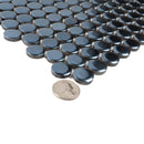 Denim Blue 12x12 Matte Penny Round Porcelain Mosaic Tile (10 pack, 9.87 sq ft/case)