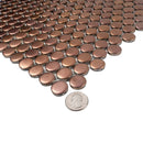Copper Gold 12x12 Matte Penny Round Porcelain Mosaic Tile (10 pack, 9.87 sq ft/case) - Sample