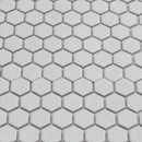 White 10x12 Matte Hexagon Porcelain Mosaic Tile (10 pack, 8.36 sq ft/case) - Sample