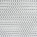 White 10x12 Matte Hexagon Porcelain Mosaic Tile (10 pack, 8.36 sq ft/case)