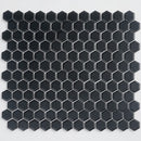 Black 10x12 Matte Hexagon Porcelain Mosaic Tile (10 pack, 8.36 sq ft/case)
