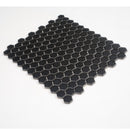 Black 10x12 Matte Hexagon Porcelain Mosaic Tile (10 pack, 8.36 sq ft/case)