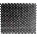 Black 10x12 Matte Hexagon Porcelain Mosaic Tile (10 pack, 8.36 sq ft/case)