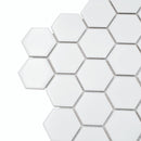 White 11x11 Matte Hexagon Porcelain Mosaic Tile (10 pack, 8.25 sq ft/case) - Sample