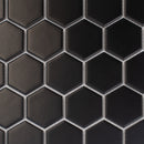 Black 11x11 Matte Hexagon Porcelain Mosaic Tile (10 pack, 8.25 sq ft/case)