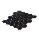 Black 11x11 Matte Hexagon Porcelain Mosaic Tile (10 pack, 8.25 sq ft/case) - Sample