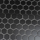 Black 11x11 Matte Hexagon Porcelain Mosaic Tile (10 pack, 8.25 sq ft/case) - Sample