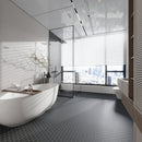 Black 11x11 Matte Hexagon Porcelain Mosaic Tile (10 pack, 8.25 sq ft/case)