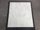 Oriental White Marble 1" x 4" Herringbone Honed Tile