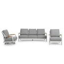 Santorini 3-Piece Aluminum Outdoor Patio Furniture Set by EnvelorHome