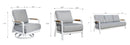 Santorini 3-Piece Aluminum Outdoor Patio Furniture Set by EnvelorHome
