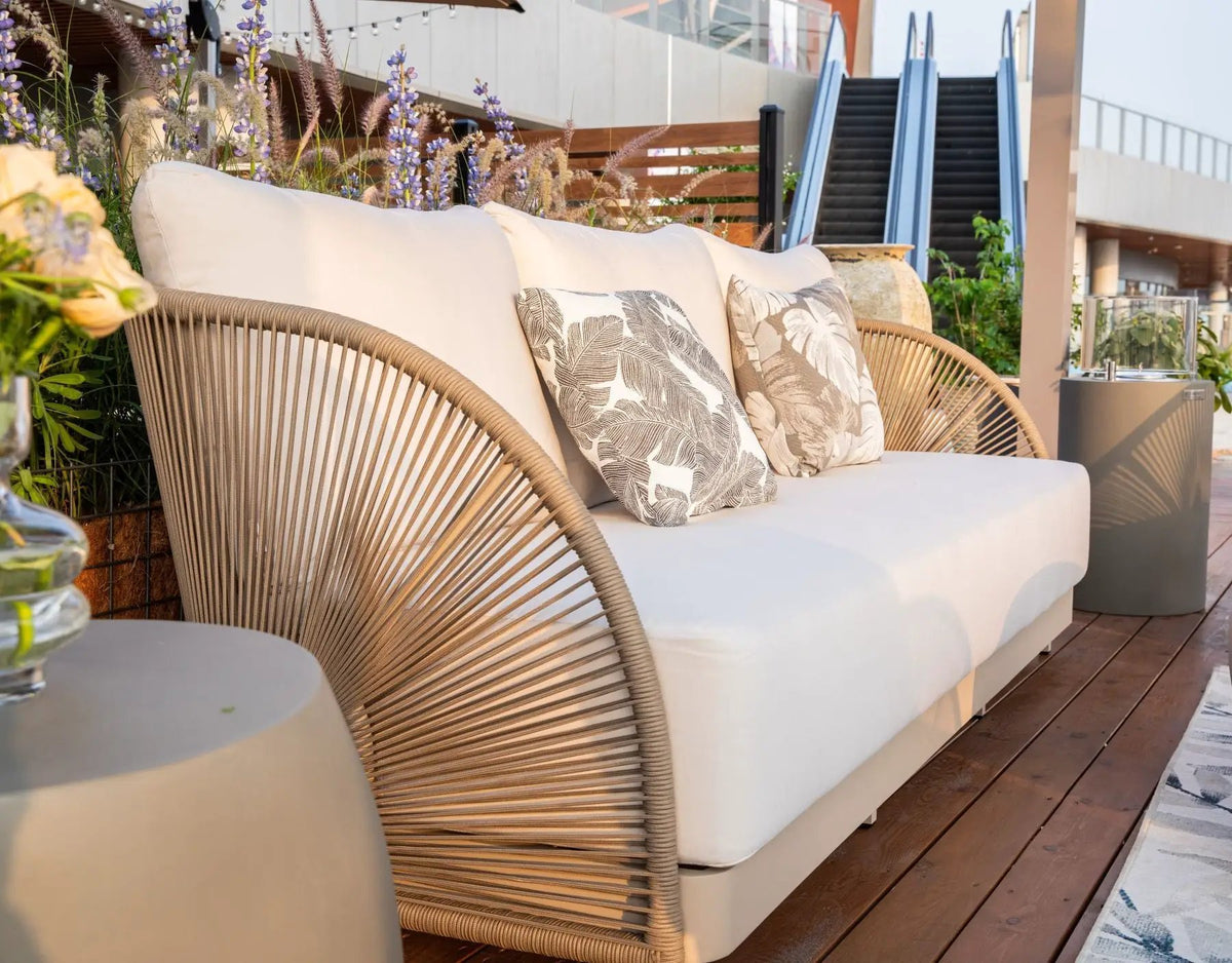 Malibu Outdoor Patio 3 Seat Sofa, photo 3 of 5