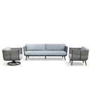 Milano 3-Piece Aluminum Outdoor Patio Furniture Set by EnvelorHome