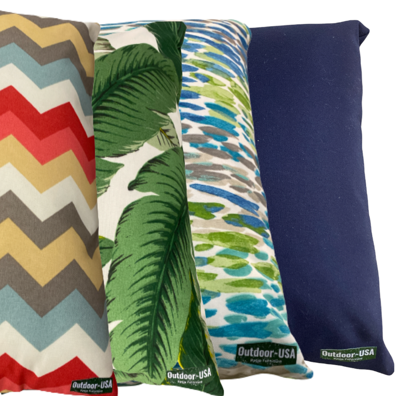 7" x 17" Lumbar Sunbrella® Outdoor Throw Pillow – Supportive Comfort with Weather-Resistant Style