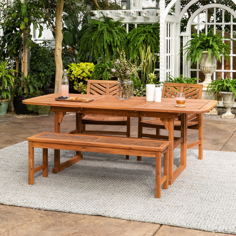 4-Piece Vincent Extendable Outdoor Patio Dining Set