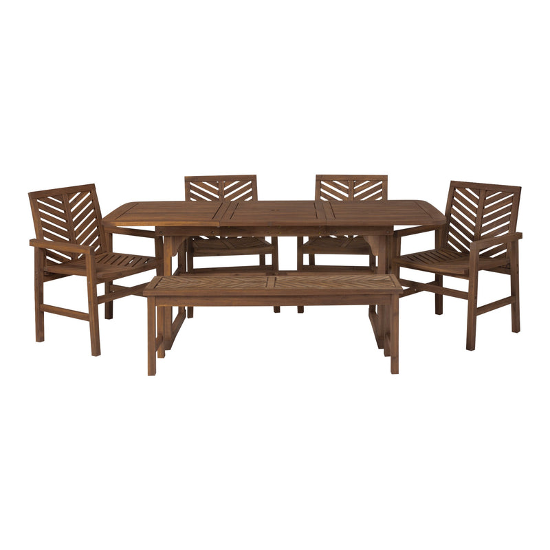 6-Piece Vincent Extendable Outdoor Patio Dining Set