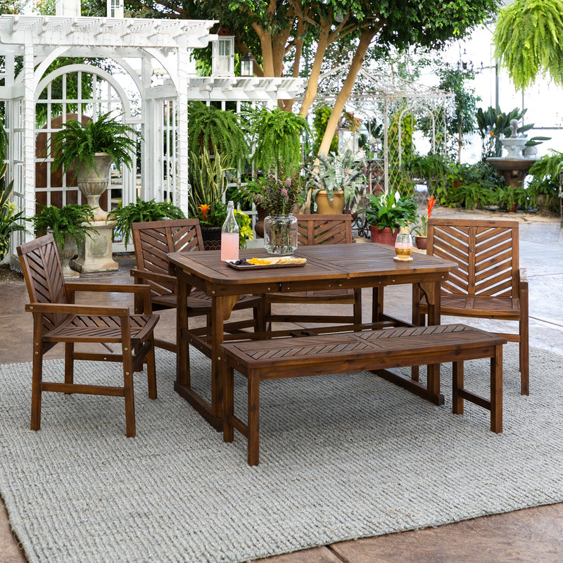 6-Piece Vincent Extendable Outdoor Patio Dining Set