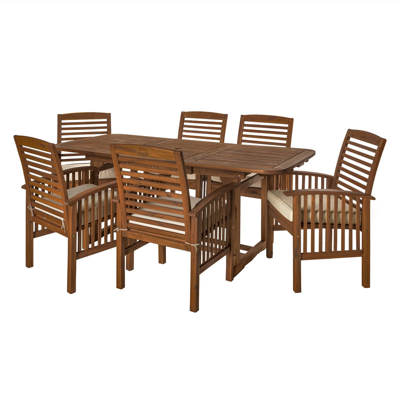 Midland 7-Piece Outdoor Patio Dining Set with Cushions