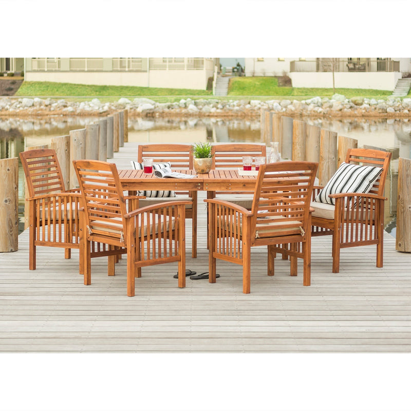 Midland 7-Piece Outdoor Patio Dining Set with Cushions