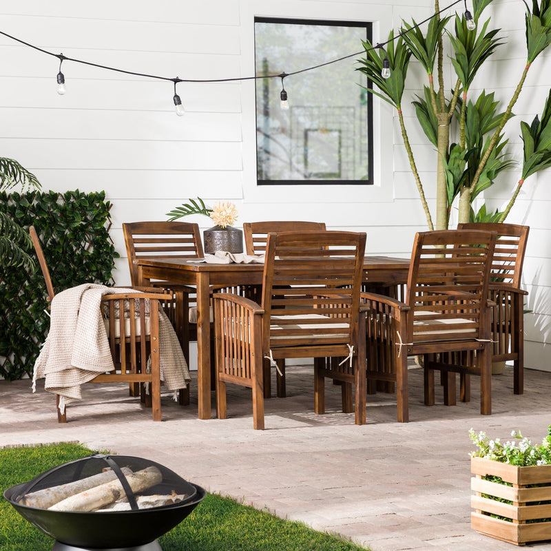 Midland 7-Piece Outdoor Patio Dining Set with Cushions