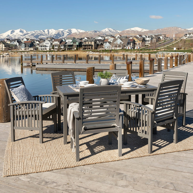 Midland 7-Piece Outdoor Patio Dining Set with Cushions