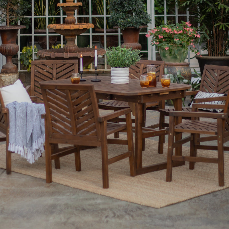 Vincent 7-Piece Extendable Outdoor Patio Dining Set