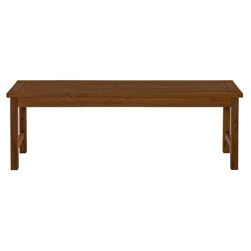 Midland Acacia Wood Outdoor Patio Bench