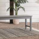 Midland Acacia Wood Outdoor Patio Bench