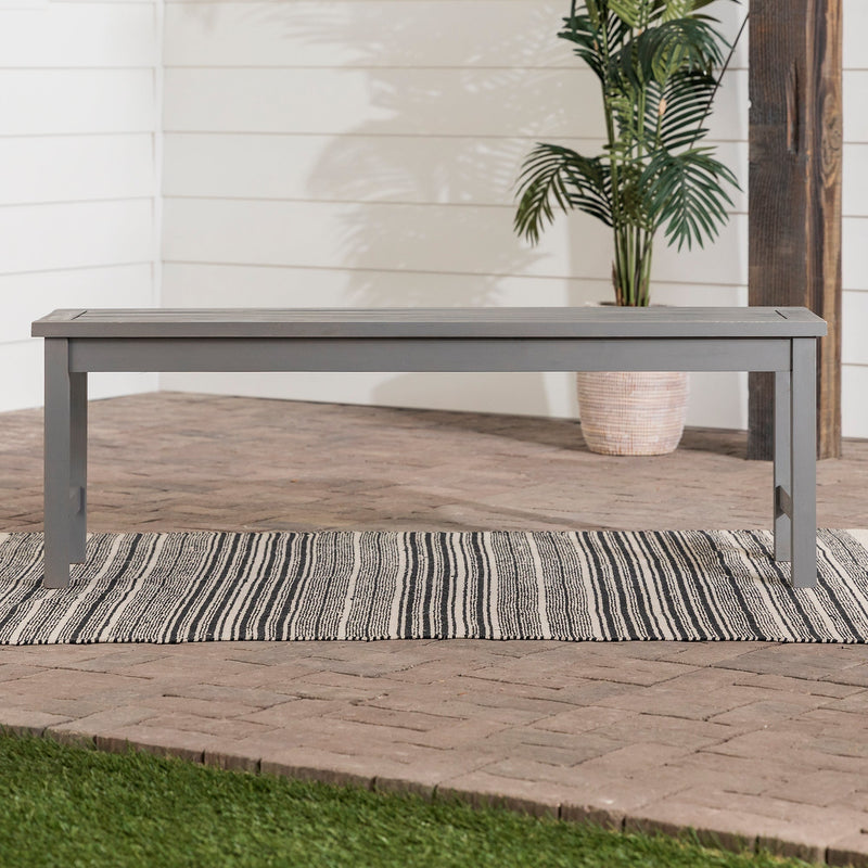 Midland Acacia Wood Outdoor Patio Bench