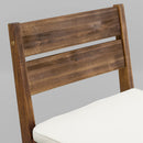 Acacia Wood Counter Stools, Set of 2