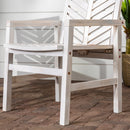 Vincent Patio Wood Chairs, Set of 2