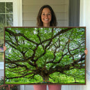 Oak Tree Wall Art Print, Forest Canvas Wall Art for Home and
