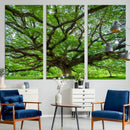 Oak Tree Wall Art Print, Forest Canvas Wall Art for Home and