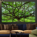 Oak Tree Wall Art Print, Forest Canvas Wall Art for Home and