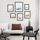 Beige Blue Coastal Gallery Wall. Set of 6 Prints by Wall Art Set