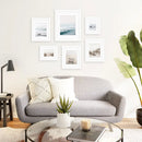 Beige Blue Coastal Gallery Wall. Set of 6 Prints by Wall Art Set
