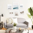 Beige Blue Coastal Gallery Wall. Set of 6 Prints by Wall Art Set