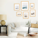 Beige Blue Coastal Gallery Wall. Set of 6 Prints by Wall Art Set