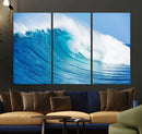 Ocean Wave Canvas Wall Art Print – Large Coastal Ocean Wave by MyGreatCanvas | Canvas Wall Art Prints | Photo Prints & Wall Decor