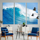 Ocean Wave Canvas Wall Art Print – Large Coastal Ocean Wave by MyGreatCanvas | Canvas Wall Art Prints | Photo Prints & Wall Decor