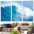 Ocean Wave Canvas Wall Art Print – Large Coastal Ocean Wave by MyGreatCanvas | Canvas Wall Art Prints | Photo Prints & Wall Decor