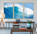 Ocean Wave Canvas Wall Art Print – Large Coastal Ocean Wave by MyGreatCanvas | Canvas Wall Art Prints | Photo Prints & Wall Decor
