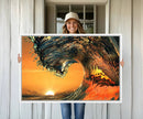 Ocean Wave With Perfect Sunset Canvas Wall Art Print, Framed by MyGreatCanvas | Canvas Wall Art Prints | Photo Prints & Wall Decor
