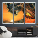 Ocean Wave With Perfect Sunset Canvas Wall Art Print, Framed by MyGreatCanvas | Canvas Wall Art Prints | Photo Prints & Wall Decor
