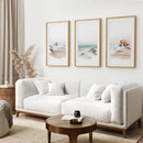 Modern Watercolor Coastal Poster Set. Beach Wall Decor by Wall Art Set