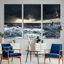 Ocean and Storm Canvas Art Print Hanging Print Ocean by MyGreatCanvas | Canvas Wall Art Prints | Photo Prints & Wall Decor
