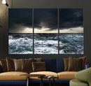 Ocean and Storm Canvas Art Print Hanging Print Ocean by MyGreatCanvas | Canvas Wall Art Prints | Photo Prints & Wall Decor